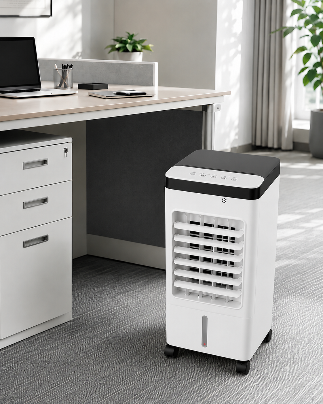 Portable air conditioner windowless 3-in-1 cooling humidifier purifier compact unit