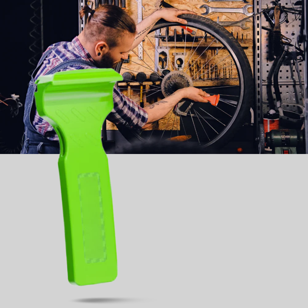 Bicycle tire lever set compact repair tool with spoke hook