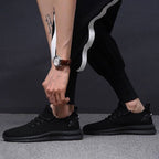 Men's breathable mesh sneakers lightweight lace-up flexible sole casual athletic