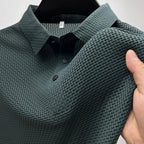Mens Polo Shirt Short Sleeve Wrinkle Resistant Breathable Lightweight