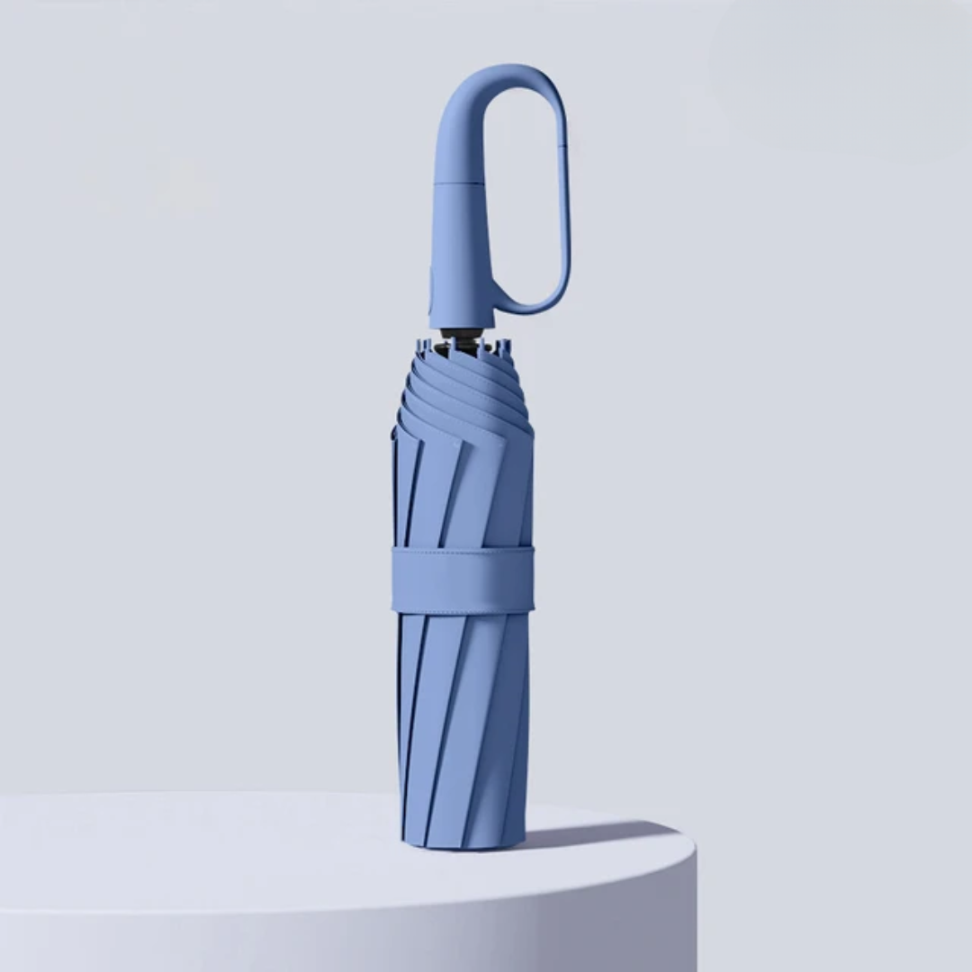 Windproof reflective umbrella compact and waterproof for storm protection