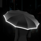Windproof reflective umbrella compact and waterproof for storm protection