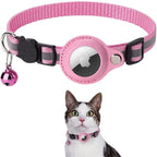 Cat GPS tracker collar with reflective design and quick release closure
