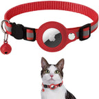 Cat GPS tracker collar with reflective design and quick release closure