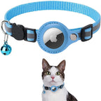 Cat GPS tracker collar with reflective design and quick release closure
