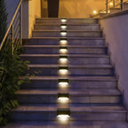 Solar Garden Light Step Lamp Waterproof LED Deck Light Multipack