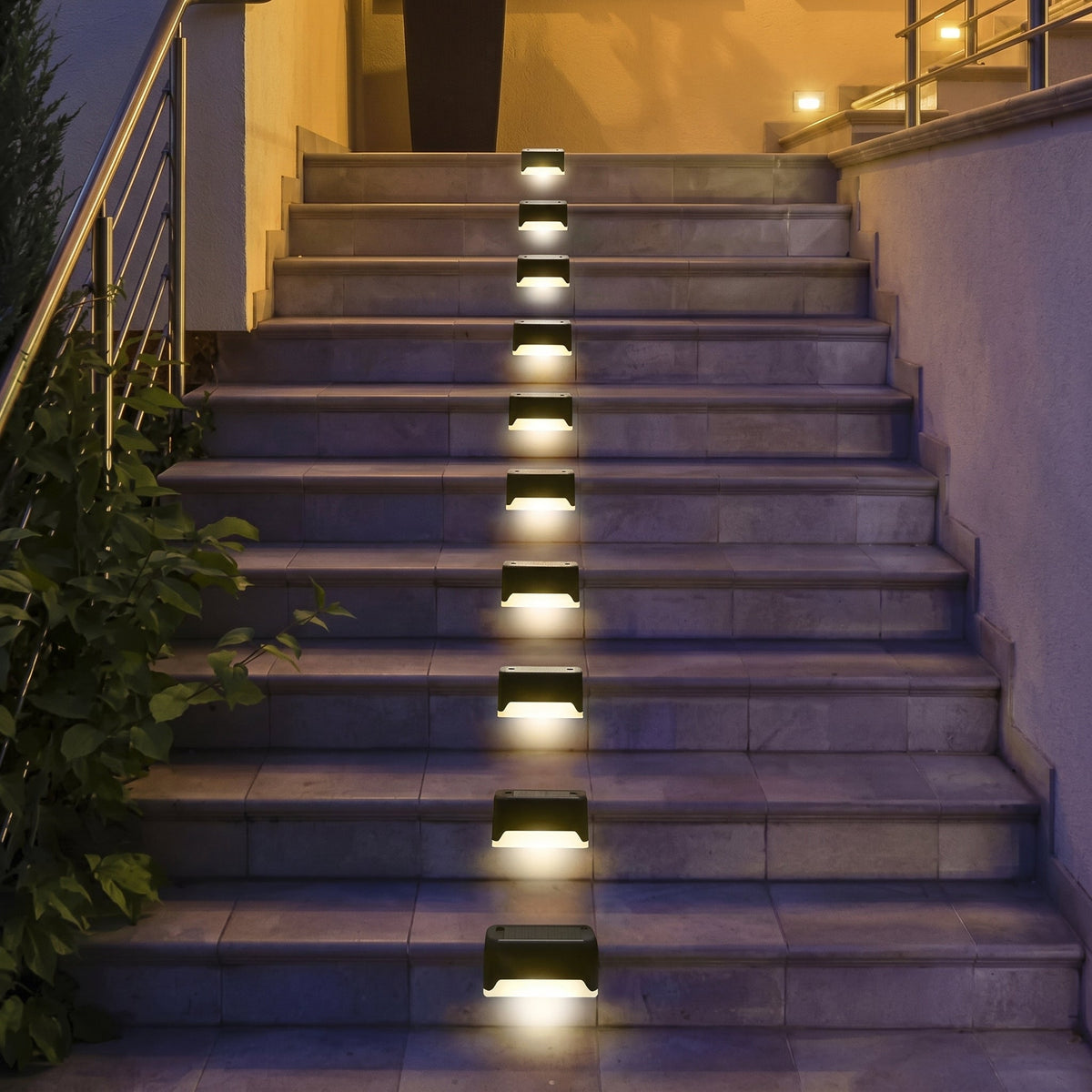Solar Garden Light Step Lamp Waterproof LED Deck Light Multipack