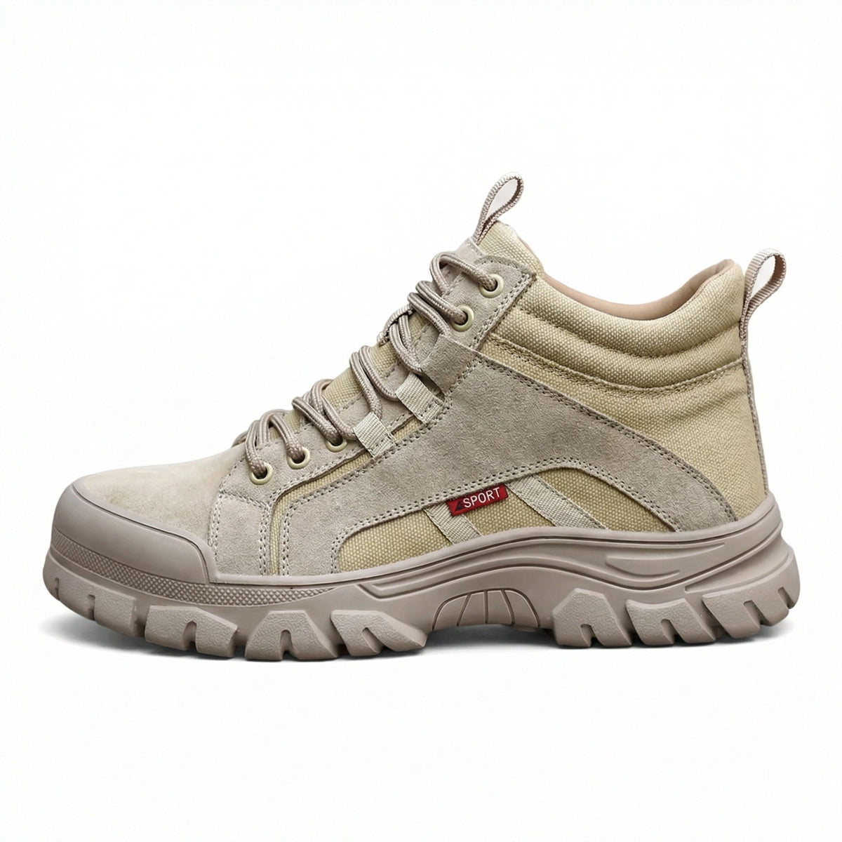 Safety shoes steel toe anti-puncture khaki lightweight work footwear
