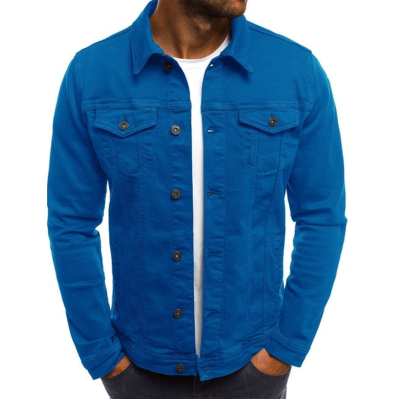 Men denim jacket casual fit available in multiple colours