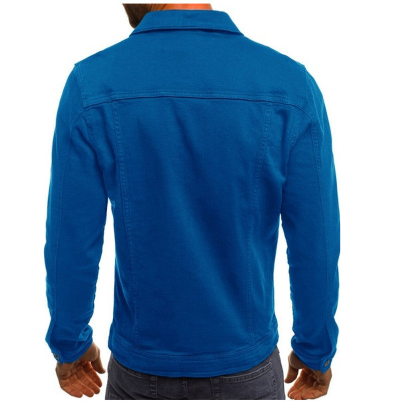 Men denim jacket casual fit available in multiple colours