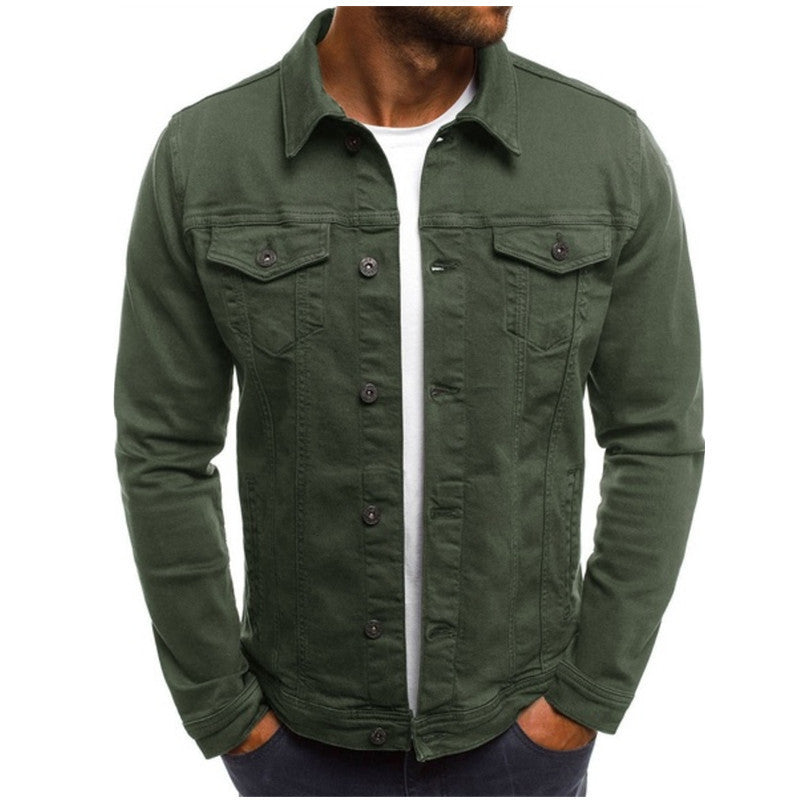 Men denim jacket casual fit available in multiple colours