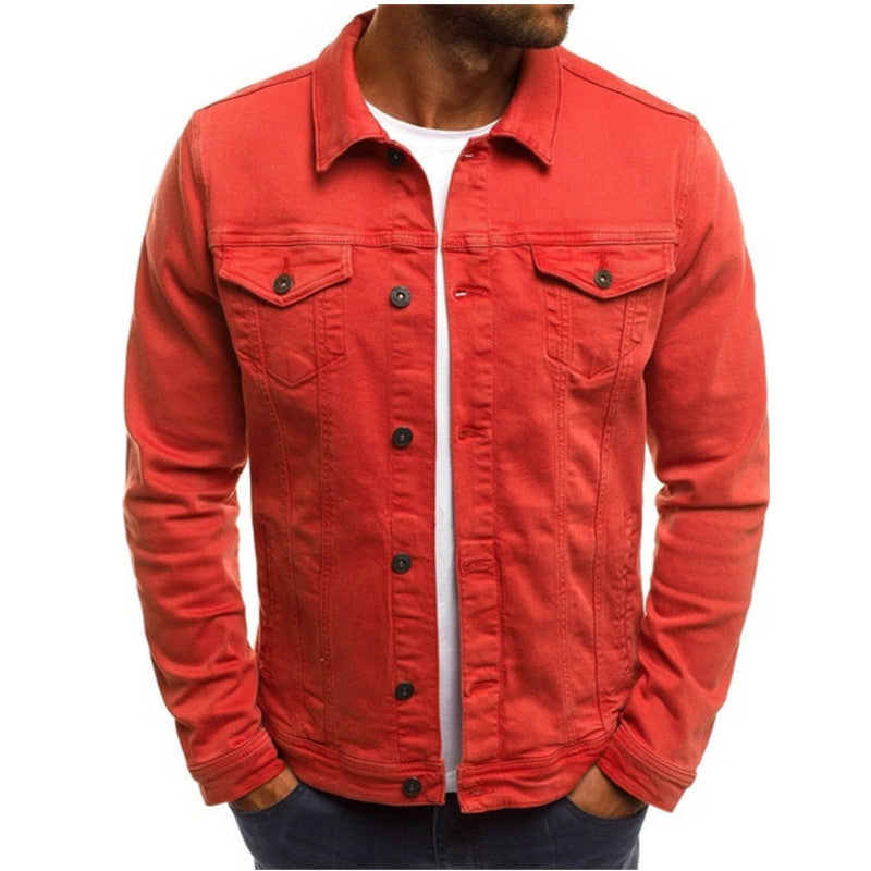 Men denim jacket casual fit available in multiple colours