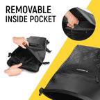 3-in-1 bike rack bag waterproof pannier and backpack 23L with reflective accents