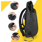 3-in-1 bike rack bag waterproof pannier and backpack 23L with reflective accents