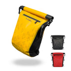 3-in-1 bike rack bag waterproof pannier and backpack 23L with reflective accents