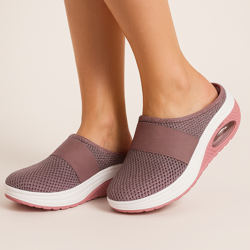 Women Orthopedic Shoes Slip On Sandals Breathable Mesh Air Cushion