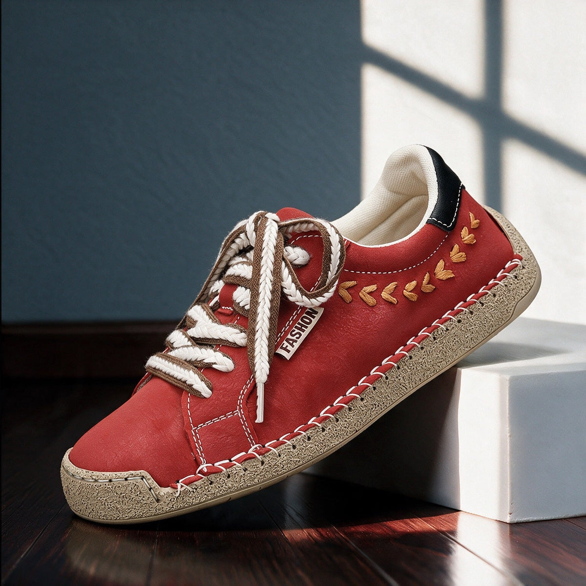 Orthopedic Shoes Women Suede Sneakers Cushioned Insole Fall Round Toe