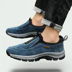 Men slip on walking shoes with cushioned sole and grip outsole