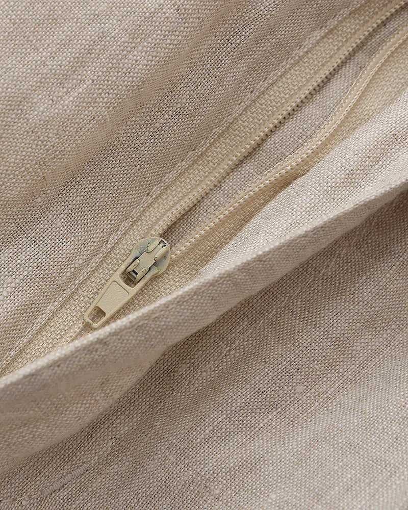 Men's linen shorts straight fit lightweight summer casual, available in beige white black grey blue