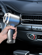 Cordless car vacuum cleaner 95000Pa brushless motor lightweight silver