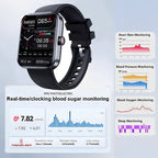 Blood glucose smartwatch with non-invasive monitoring, fitness tracking and built-in GPS