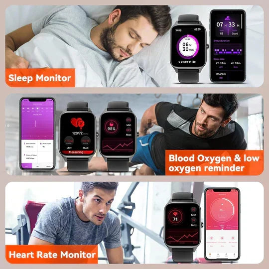 Blood glucose smartwatch with non-invasive monitoring, fitness tracking and built-in GPS