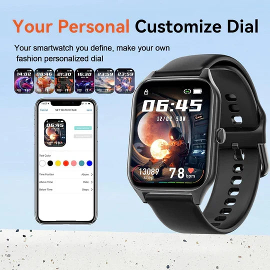 Blood glucose smartwatch with non-invasive monitoring, fitness tracking and built-in GPS