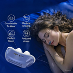 Portable sleep apnea device light green compact silent CPAP aid rechargeable