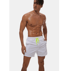 Men's swim shorts quick dry regular fit with elastic drawstring waist