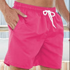 Men's swim shorts quick dry regular fit with elastic drawstring waist
