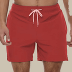 Men's swim shorts quick dry regular fit with elastic drawstring waist