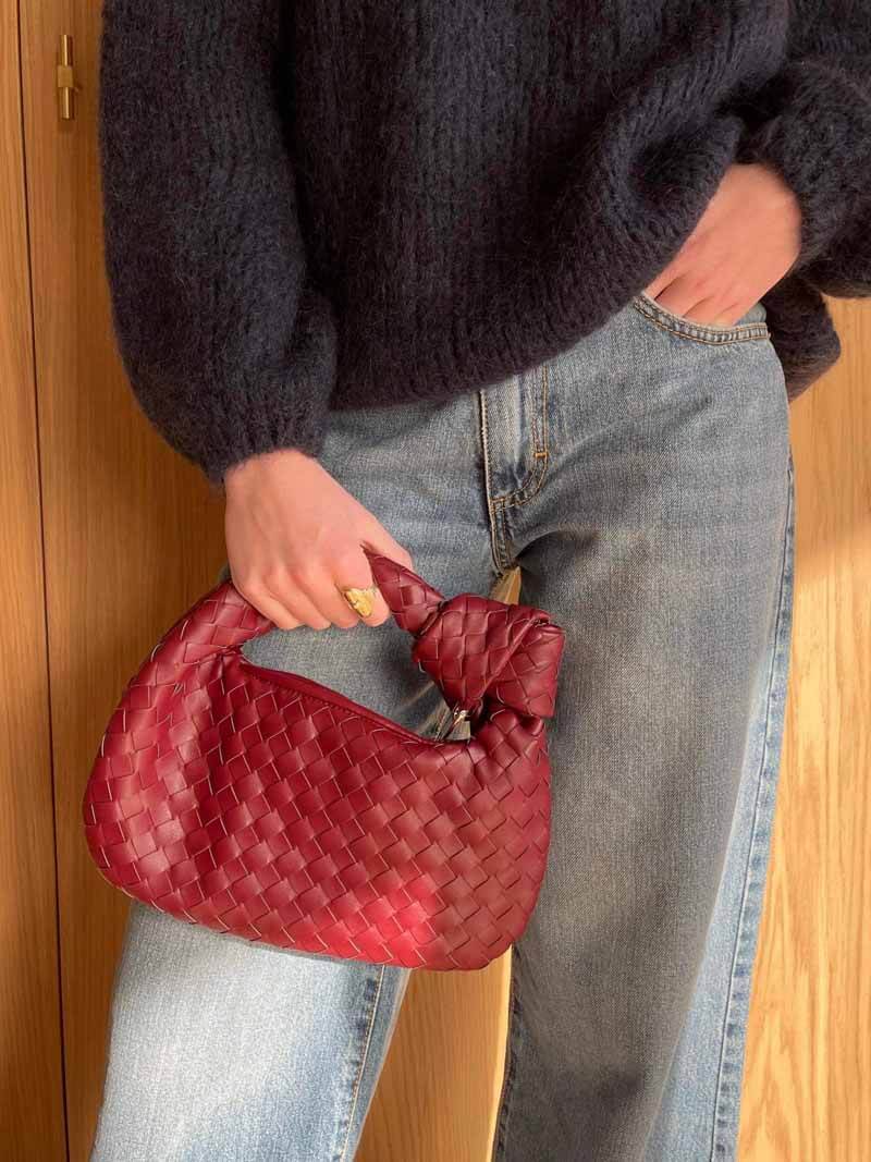 Mini woven bag women's handcrafted handbag versatile casual and evening use