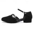 Women dance shoes with adjustable ankle strap in black EU 36-43