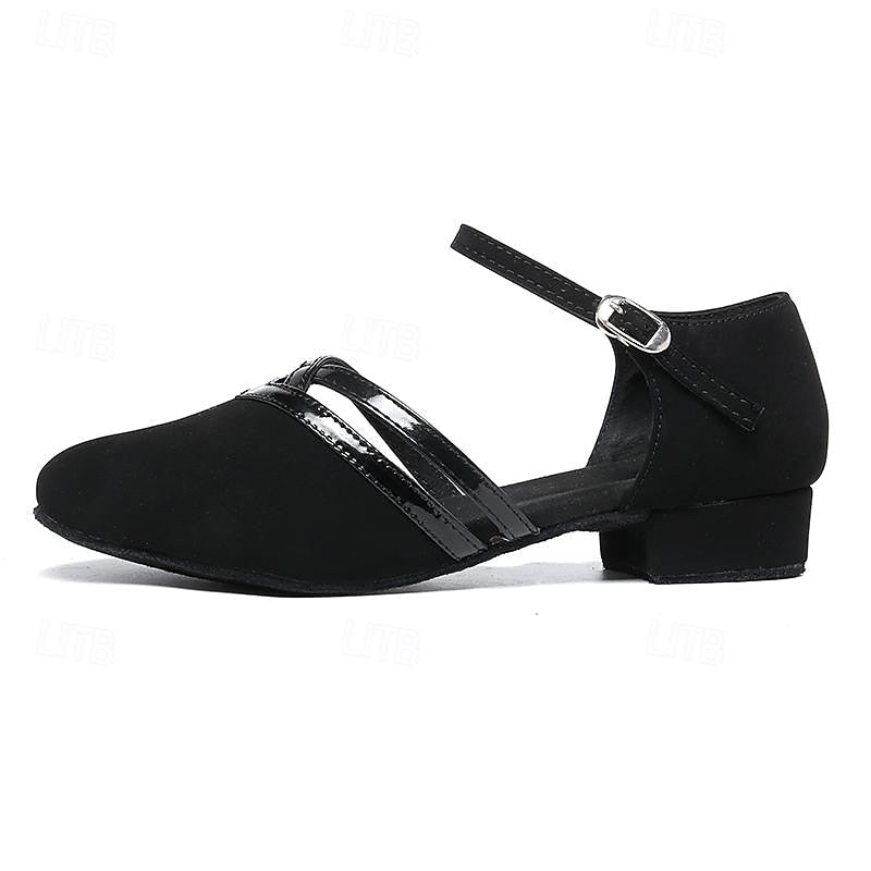 Women dance shoes with adjustable ankle strap in black EU 36-43