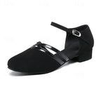 Women dance shoes with adjustable ankle strap in black EU 36-43