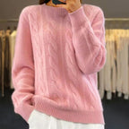 Women knit sweater warm and comfortable in multiple colors