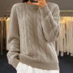 Women knit sweater warm and comfortable in multiple colors