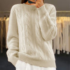 Women knit sweater warm and comfortable in multiple colors