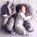 Baby elephant plush pillow soft cuddle toy in pastel colors 40cm and 60cm