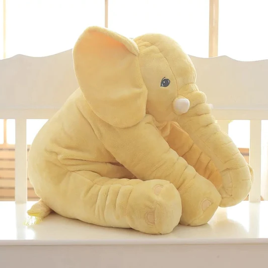 Baby elephant plush pillow soft cuddle toy in pastel colors 40cm and 60cm