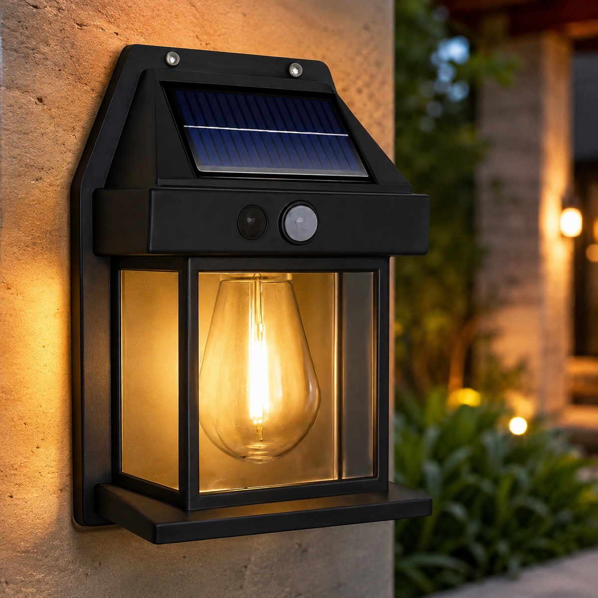 Solar Garden Light Wall Mounted Waterproof LED Motion Sensor