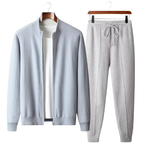 Men's Merino Wool Tracksuit | Comfortable Lounge Set with Zip