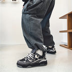 Men's chunky sneakers with thick sole in urban casual style