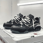 Men's chunky sneakers with thick sole in urban casual style