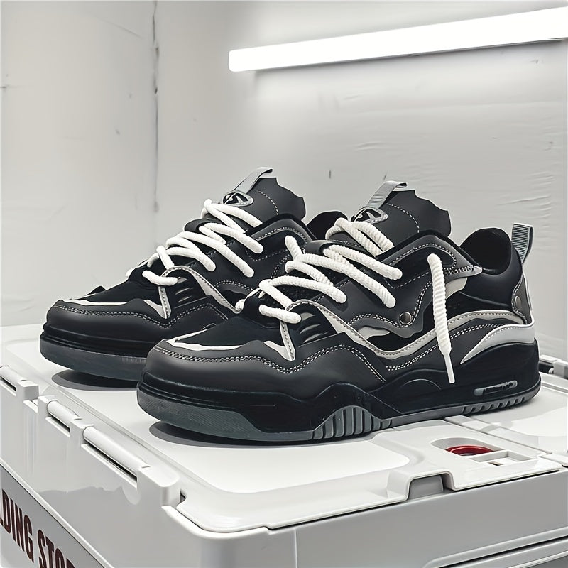 Men's chunky sneakers with thick sole in urban casual style
