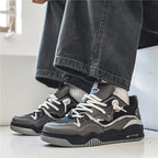 Men's chunky sneakers with thick sole in urban casual style