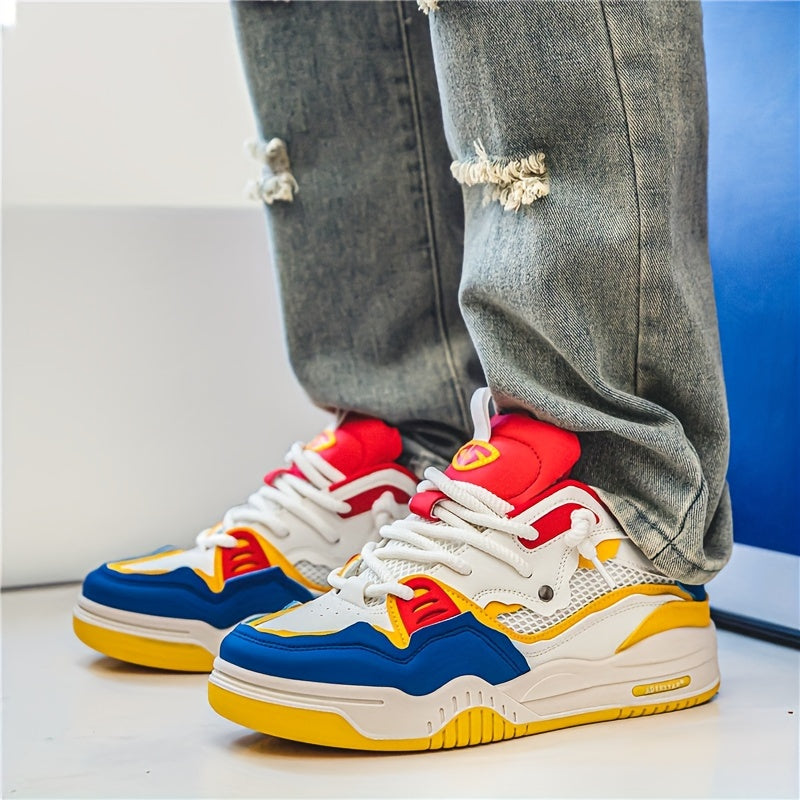 Men's chunky sneakers with thick sole in urban casual style