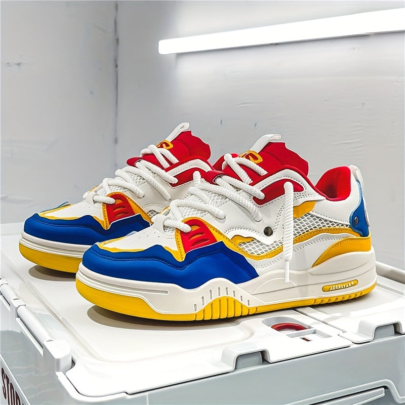 Men's chunky sneakers with thick sole in urban casual style