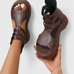 Orthopedic Sandals Women Platform Adjustable Multi Strap Design