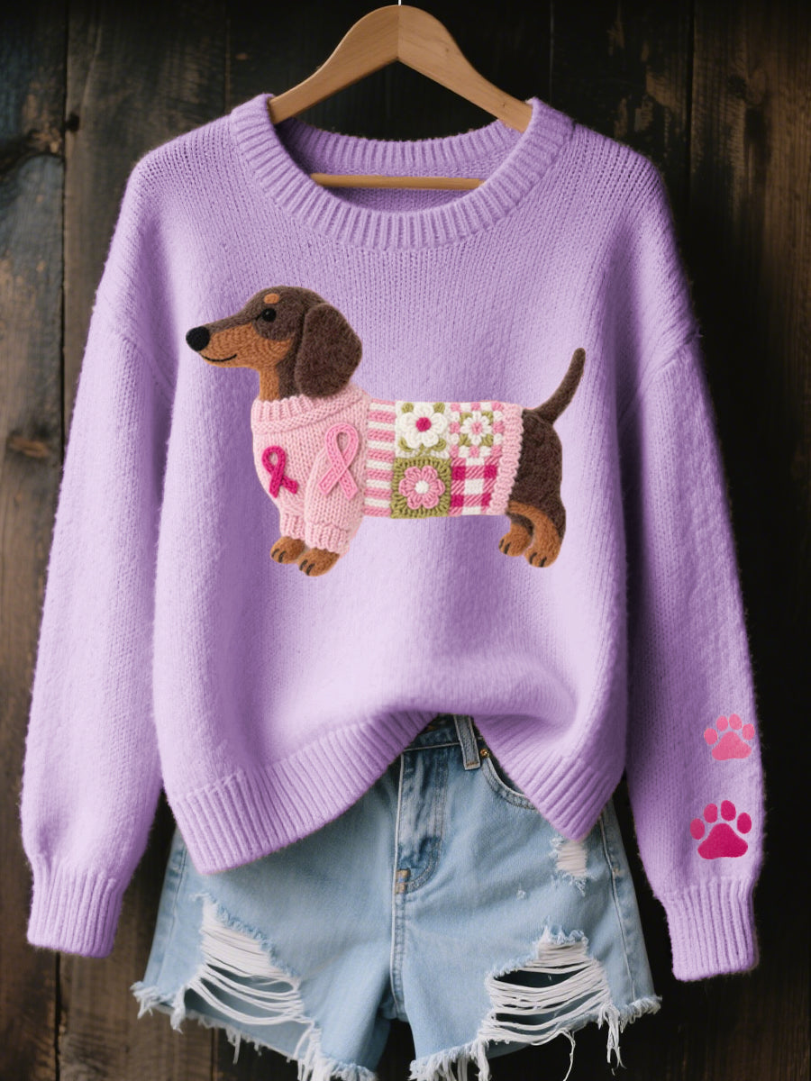 Women casual graphic crew neck sweater relaxed fit in multiple colors